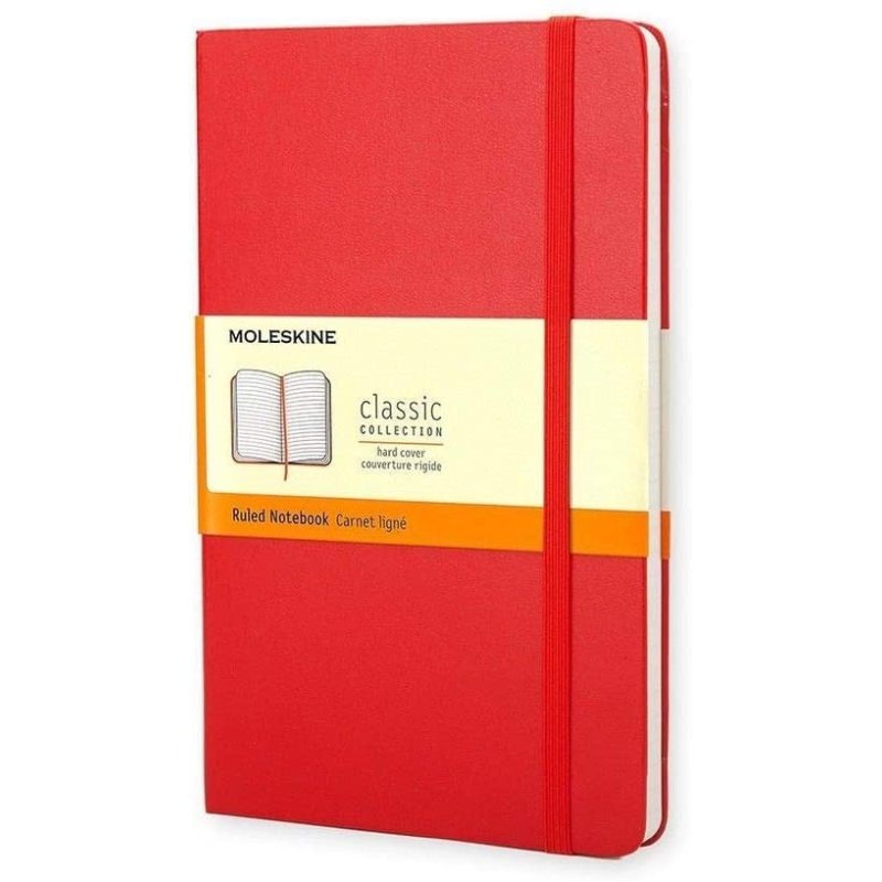 Moleskine Ruled Notebook - Red - Large - A5