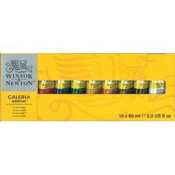 Winsor & Newton Galeria Acrylic 60ml 10 Tube Set