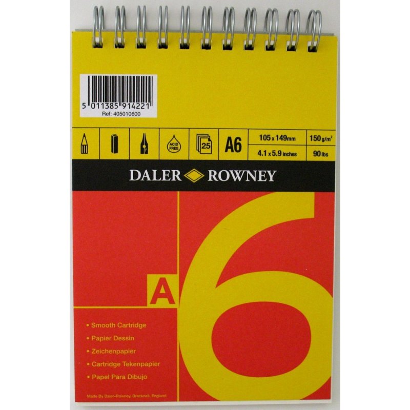 Daler Rowney Red and Yellow Sketch Pads