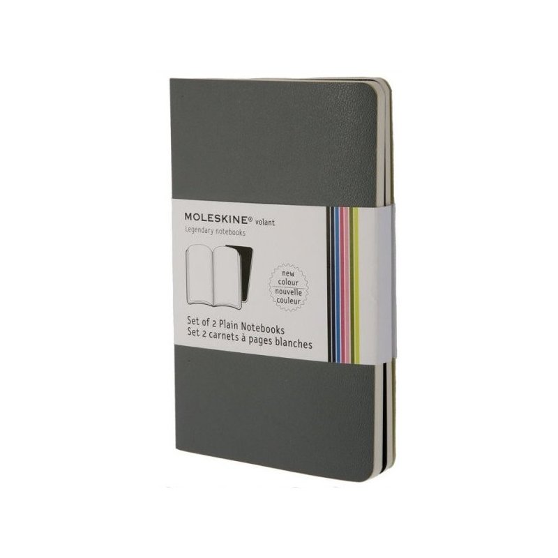 Moleskine Plain Volant Notebook Set - soft cover - Pocket 90 x 140mm