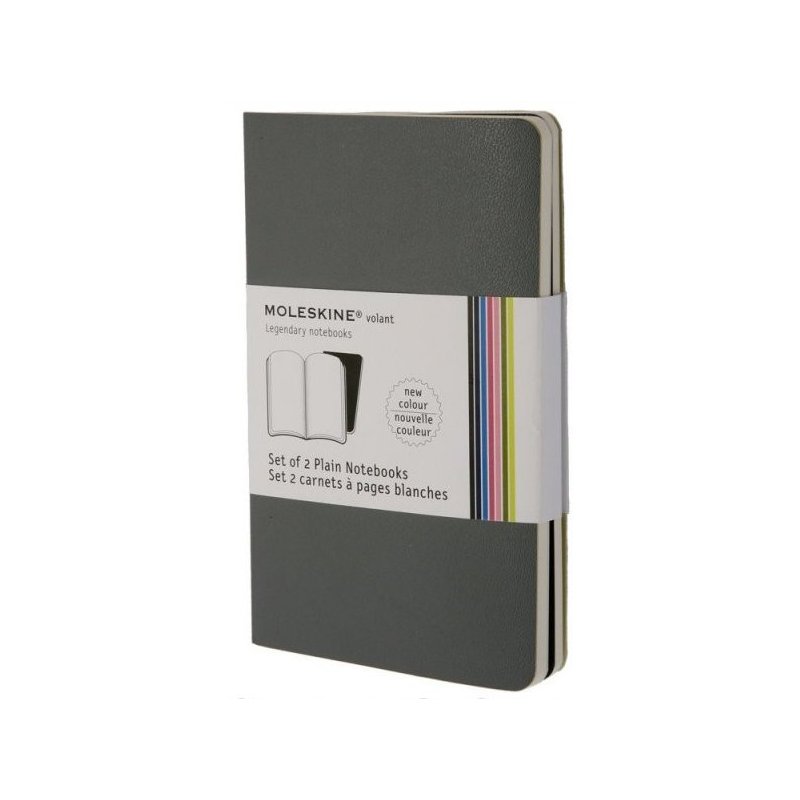 Moleskine Plain Volant Notebook Set - soft cover - Pocket 90 x 140mm Moleskine Plain Volant Notebook Set - soft cover - Pocket 90 x 140mm