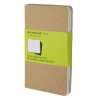 Moleskine set of 3 plain journals - kraft brown -soft cover - Pocket 90 x 140mm