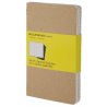 Moleskine set of 3 squared journals - kraft brown -soft cover - Large 130 x 210mm