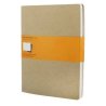 Moleskine set of 3 ruled journals - kraft brown -soft cover - X Large 190 x 250mm