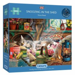 Gibsons Snoozing in the Shed 1000 piece jigsaw