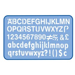 Helix Letter Stencil 10mm