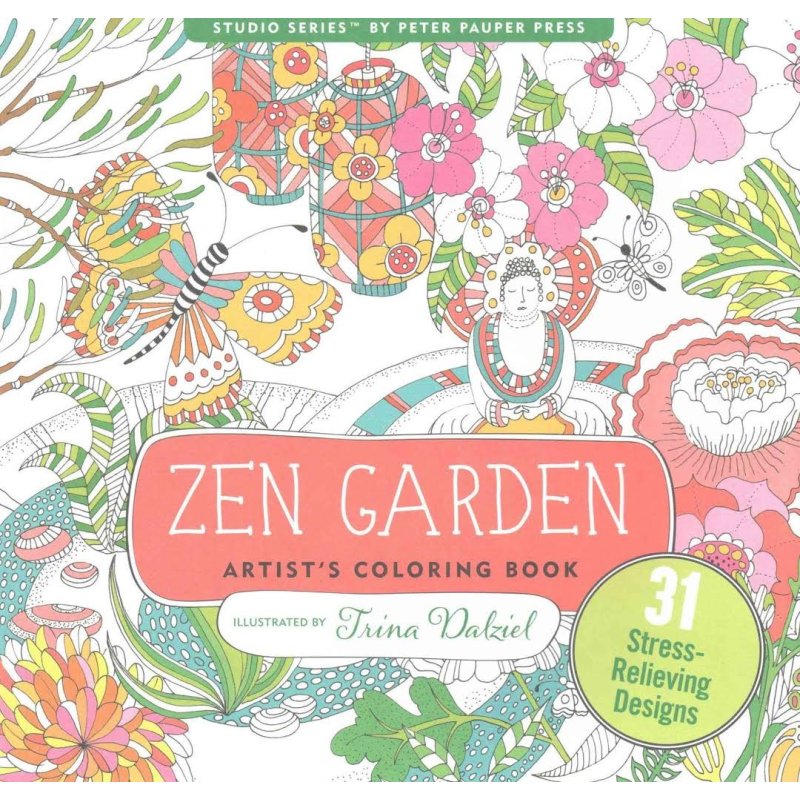 Zen Garden Adult Coloring Book