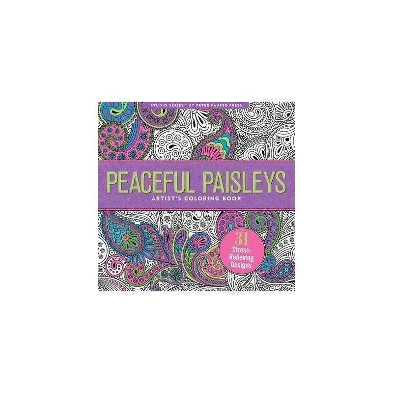 Peaceful Paisleys Adult Colouring Book