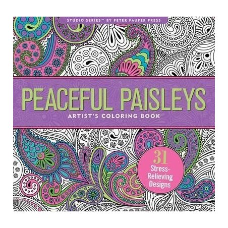 Peaceful Paisleys Adult Colouring Book