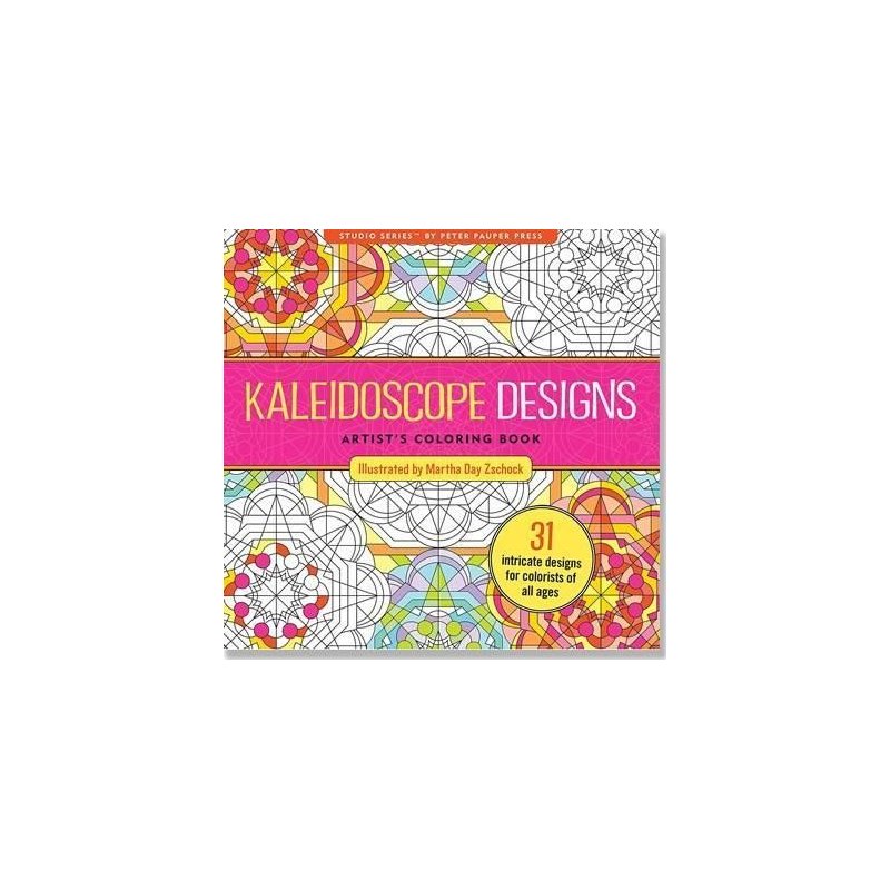 Kaleidoscope Designs Artists Adult Coloring Book