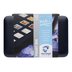 Water Colour Pocket Box Specialty Colours with 12 Colours in Half Pans