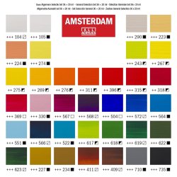 Amsterdam Acrylic General Selection Set (Pack of 36 20ml Tubes)