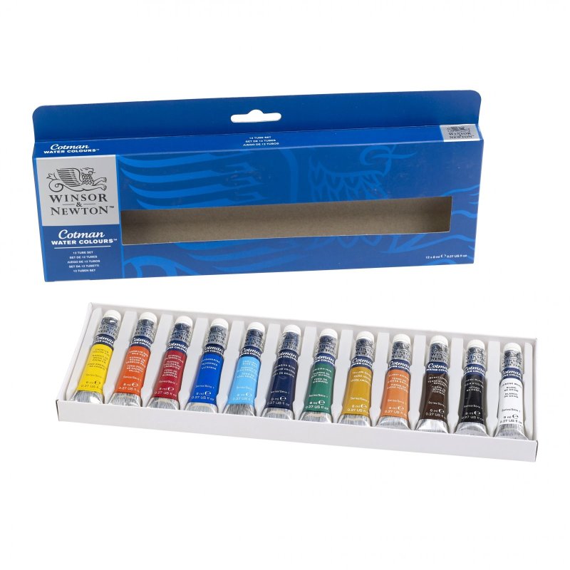 Cotman Watercolours 12 Tube Set