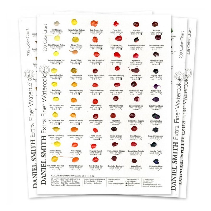 DANIEL SMITH Extra Fine Watercolor 238 Dot Try It Card DANIEL SMITH Extra Fine Watercolor 238 Dot Try It Card