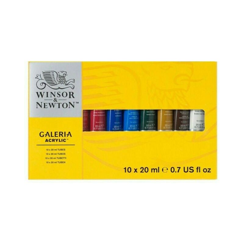 Winsor & Newton Galeria Acrylic 10 x 20ml Tube Paint Set