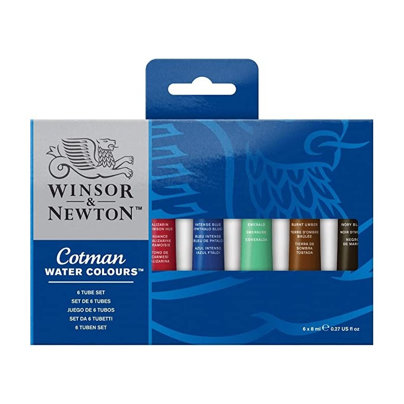 Cotman 8ml Water Colour Tube (Set of 6)