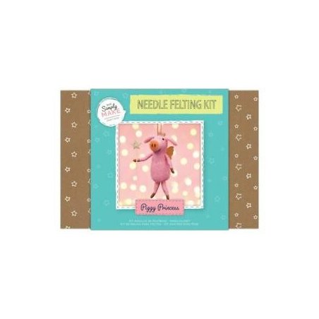 Simply Make Needle Felting Kit - Piggy