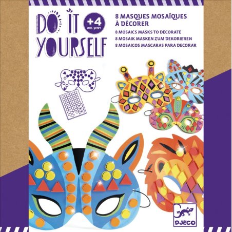 Do It Yourself Mosaics Masks Jungle