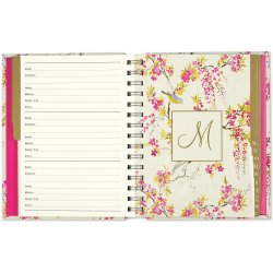 Blossoms & Bluebird Large Address Book