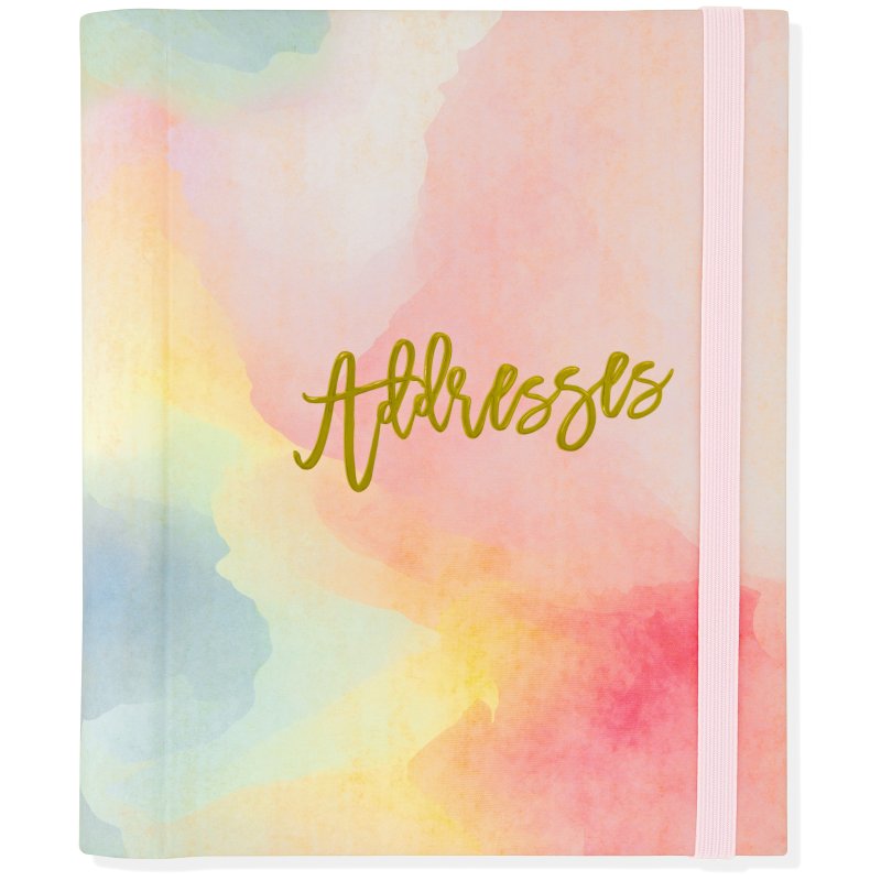 Watercolor Sunset Large Address Book