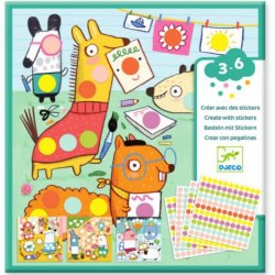 Coloured Dots Stickers Kit by Djeco
