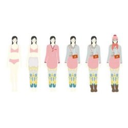 Paper Dolls One Big Dressing Room by Djeco