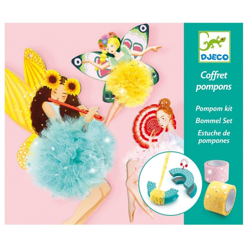 Pompom Kit - Fairy Pompoms by Djeco
