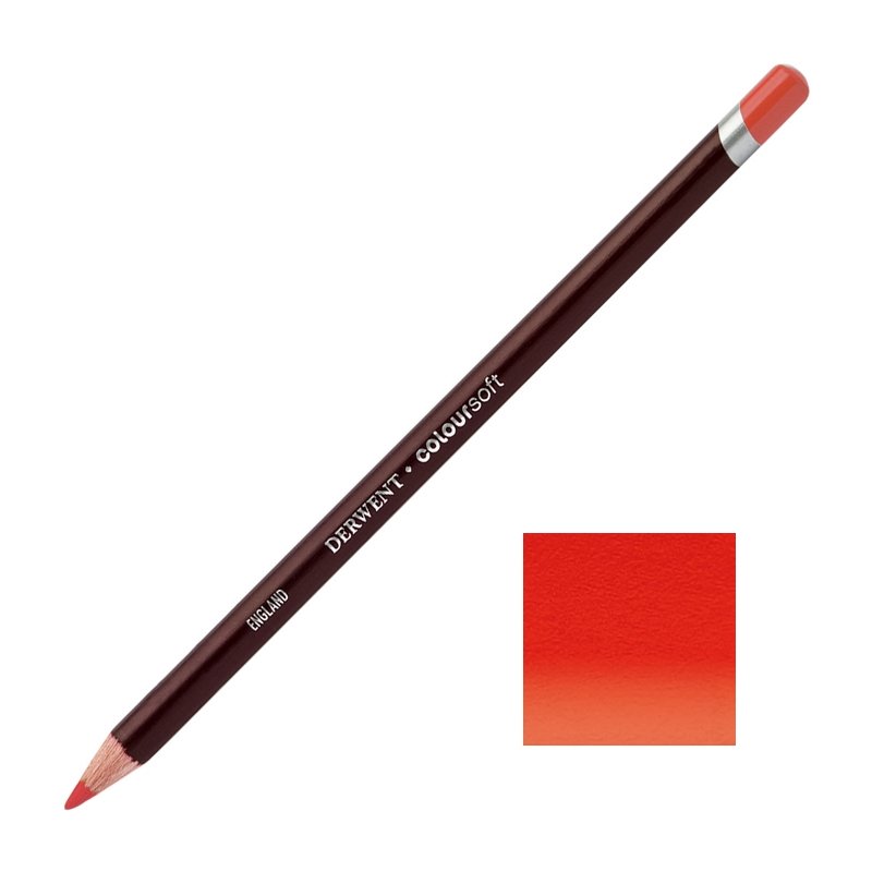 Scarlet Derwent Coloursoft Pencils