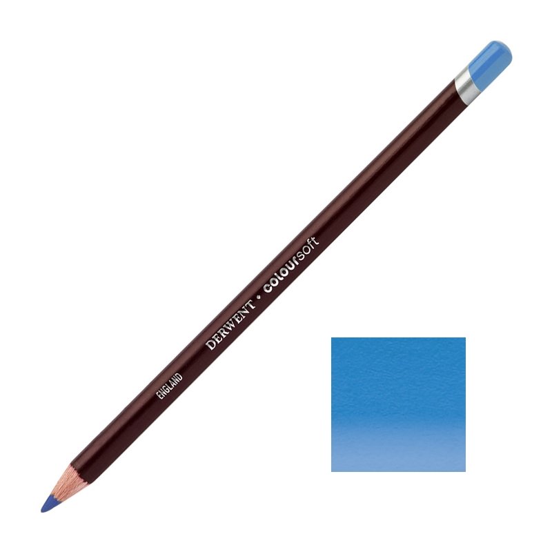 Electric Blue Derwent Coloursoft Pencils