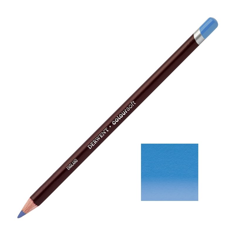 Blue Derwent Coloursoft Pencils