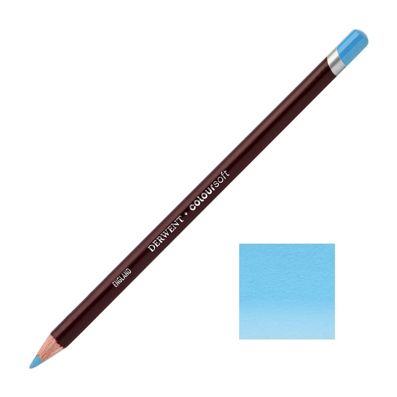 Pale Blue Derwent Coloursoft Pencils