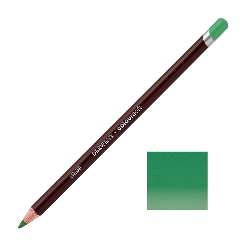 Mid Green Derwent Coloursoft Pencils Mid Green Derwent Coloursoft Pencils