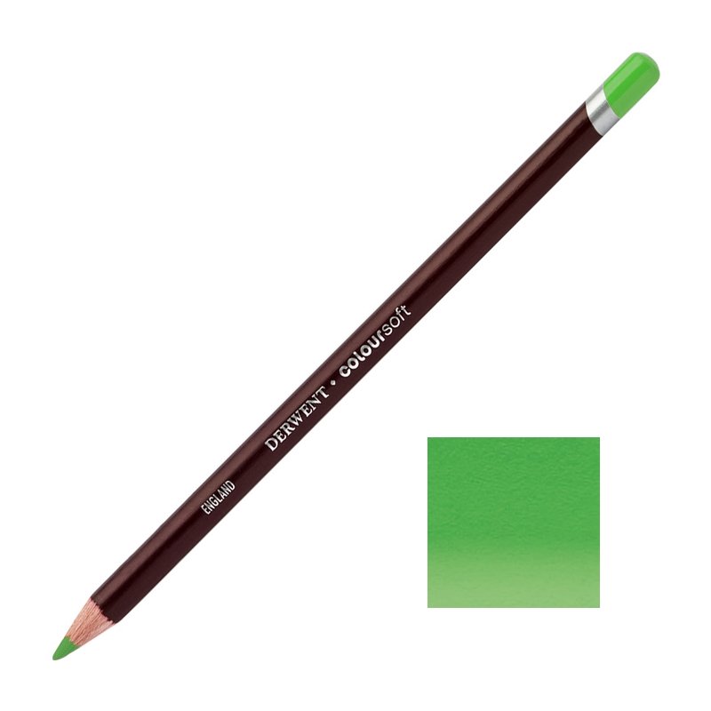 Pea Green Derwent Coloursoft Pencils