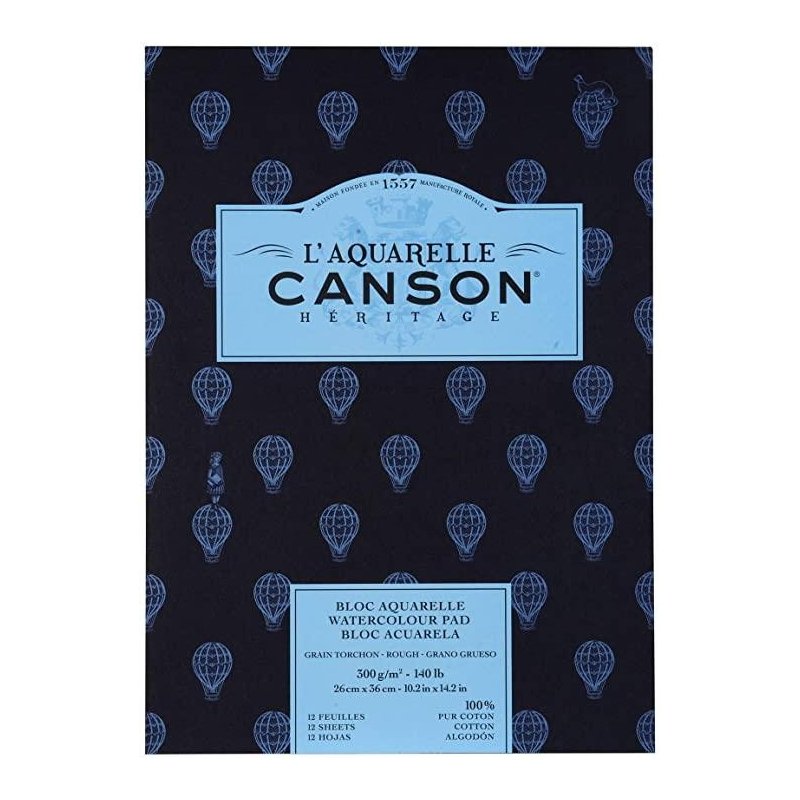 Canson Heritage Rough Block Watercolour Pad 300gsm