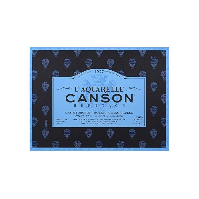 Canson Heritage Rough Block Watercolour Pad 300gsm