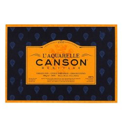 Canson Heritage Cold Pressed Watercolour Pad 300gsm 12" x 9"
