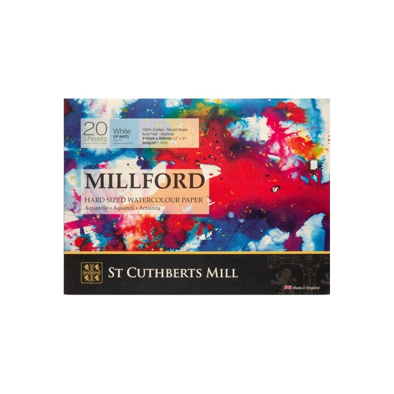 Millford Watercolour Cold Pressed Paper Block - 300gsm
