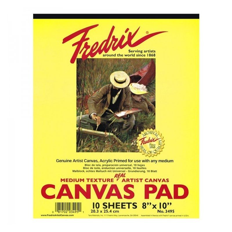 Fredrix Canvas Acrylic Primed Oil & Acrylic Pad