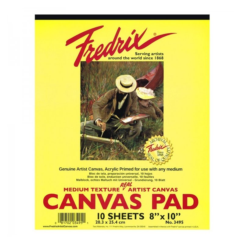 Fredrix Canvas Acrylic Primed Oil & Acrylic Pad Fredrix Canvas Acrylic Primed Oil & Acrylic Pad