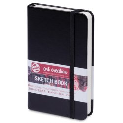 Royal Talens Art Creation Black Hardback Sketchbook 9cm x 14cm