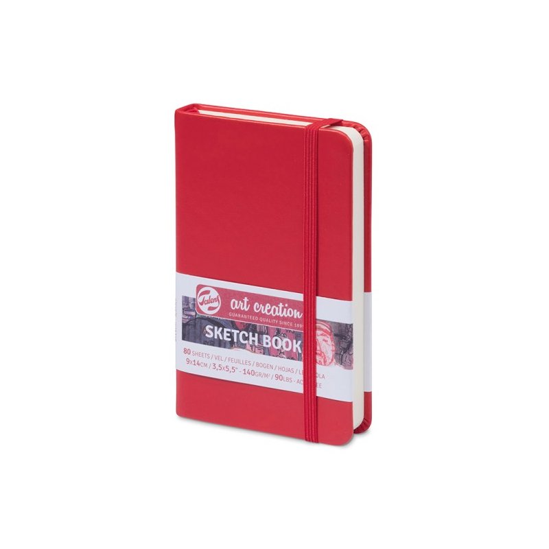 Royal Talens Art Creation Red Hardback Sketchbook 9cm x 14cm
