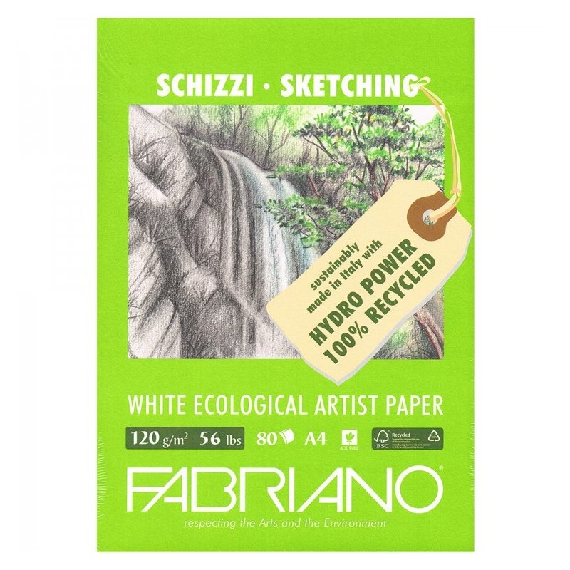 Fabriano Eco Recycled Sketch Pads 120gsm Fabriano Eco Recycled Sketch Pads 120gsm