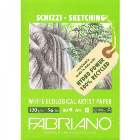 Fabriano Eco Recycled Sketch Pads 120gsm