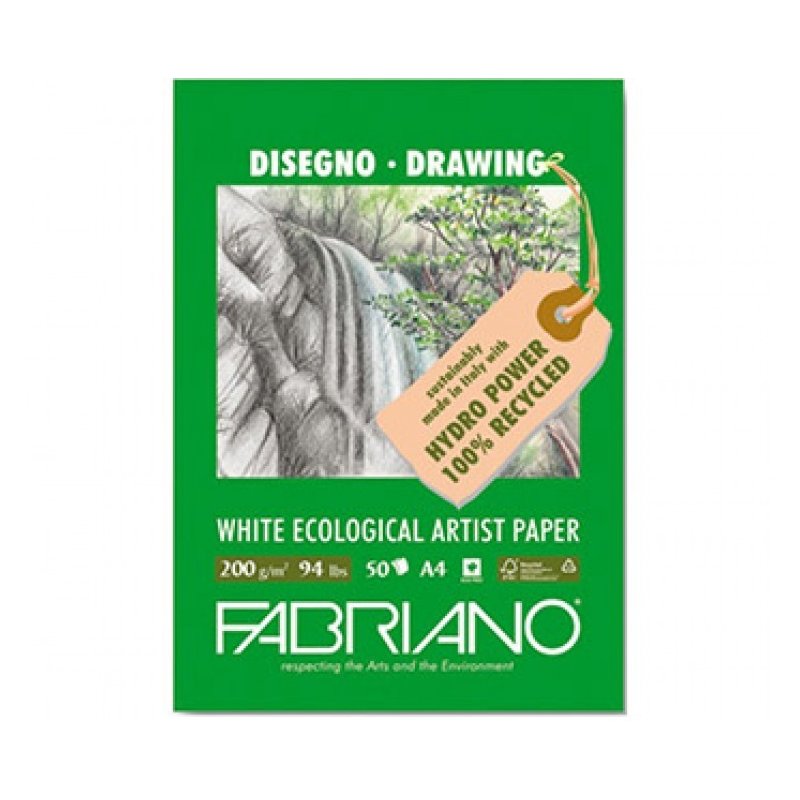 Fabriano Eco Recycled Sketch Pads 200gsm Fabriano Eco Recycled Sketch Pads 200gsm