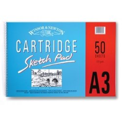Winsor and Newton 50 Sheets A3 Cartridge Sketch Spiral Pad