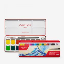 Caran d'Ache Classic 15 Gouache Studio Set