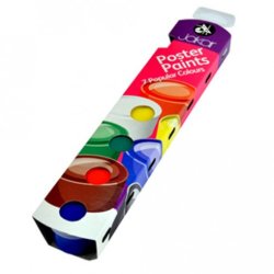 Jakar Poster Paints - Popular Colours 7 x 20ml