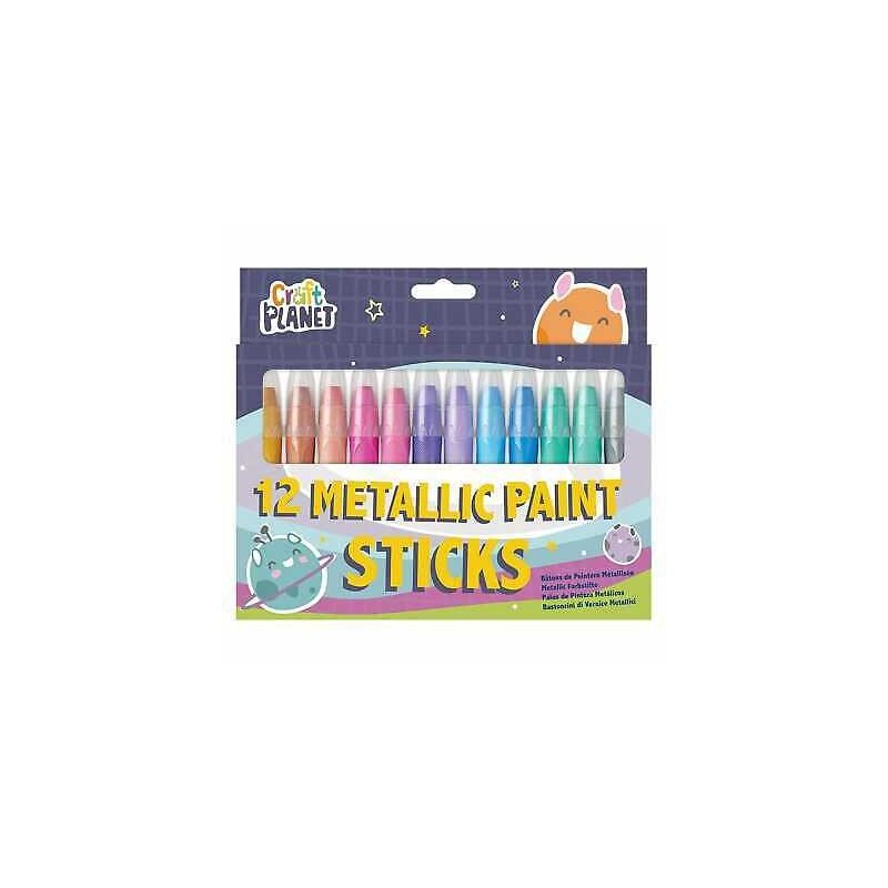 Craft Metallic Paint Sticks Pack of 12
