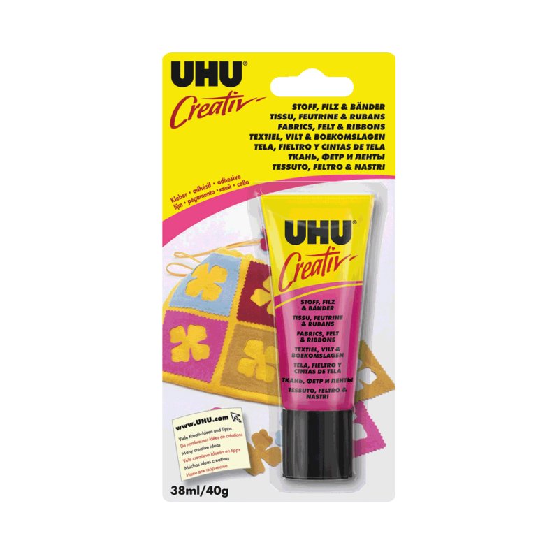 UHU Creativ' Fabrics, Felt & Ribbons Adhesive 38ml