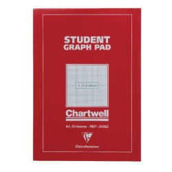 Chartwell 2/10/20mm Graph Pad A4 50 Leaf J34B